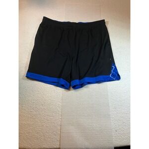 AND1 Mens Basketball Shorts Black Blue Mesh Athletic Gym Shorts Size 3XL